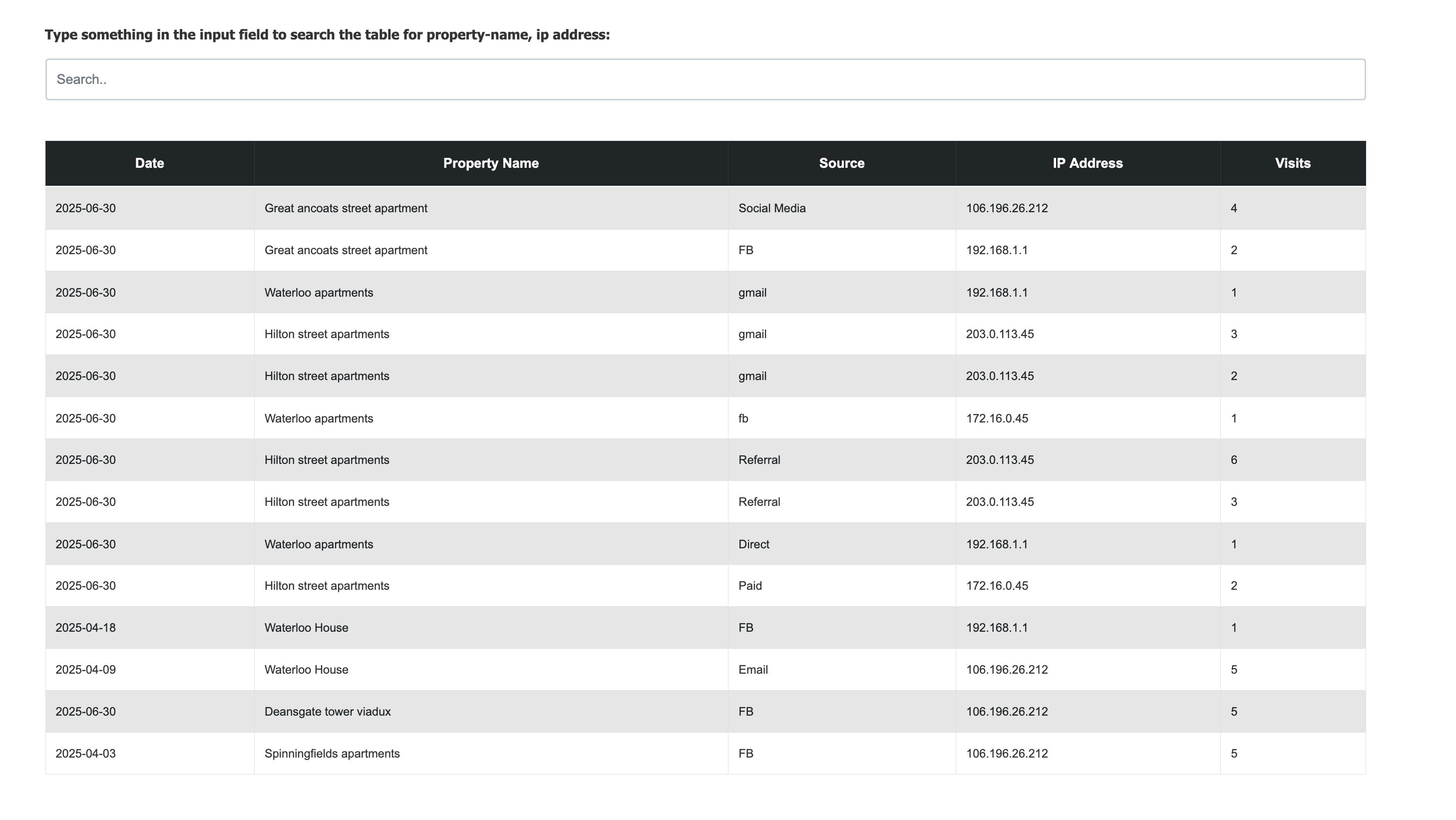 Order Tracking UI